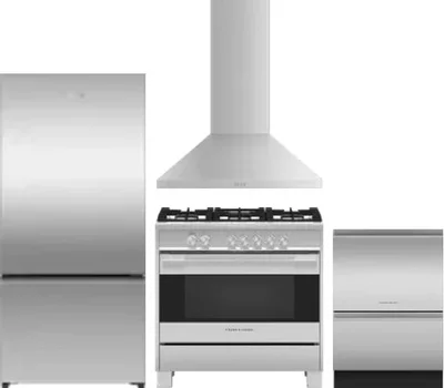 4 Piece Package Includes Refrigerator, Range, Hood And Dishwasher